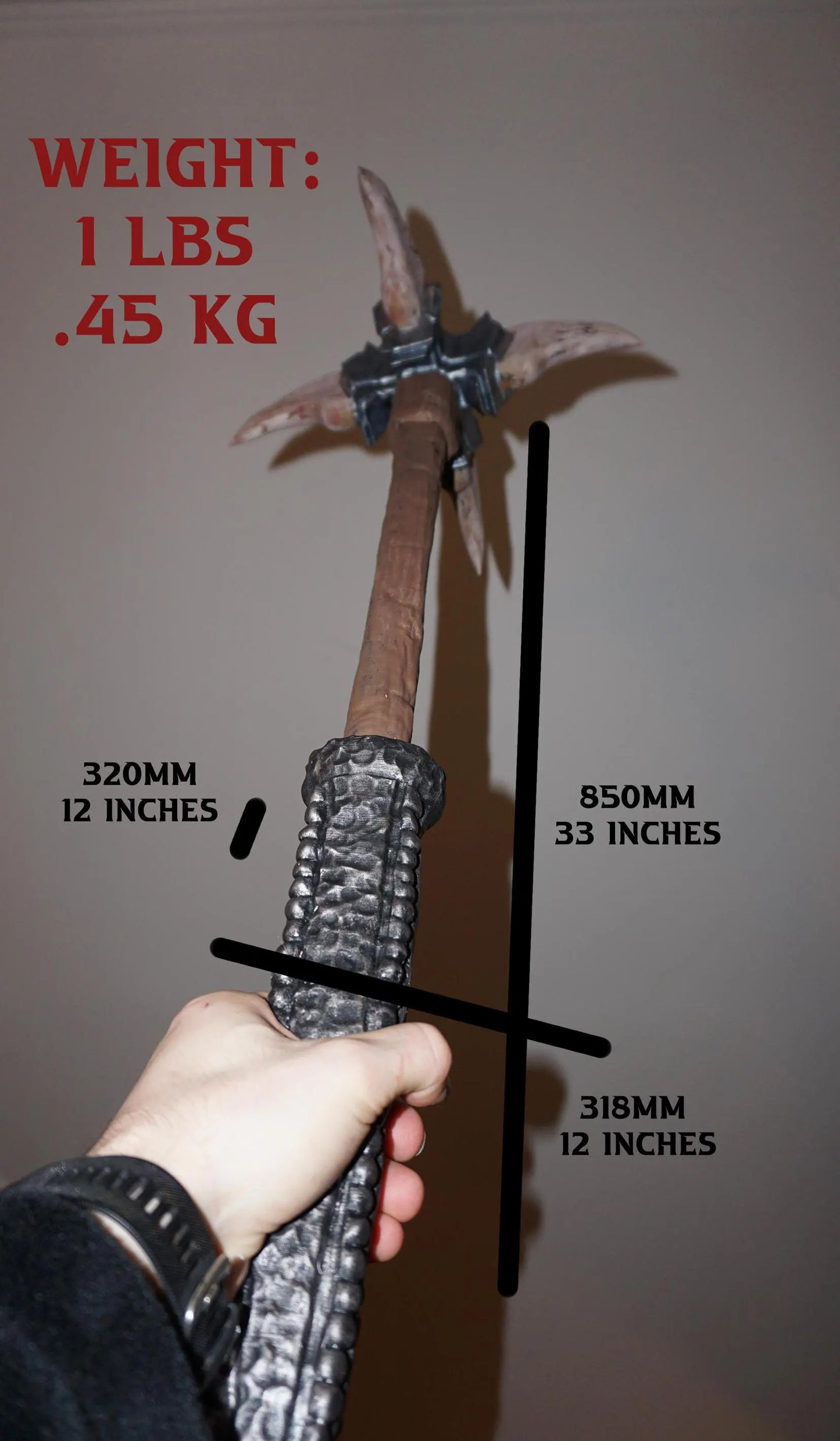 Dragon Bone Mace From Skyrim , Realistic Size  | Viking | Ancient Nord Weapon | Dragonborn