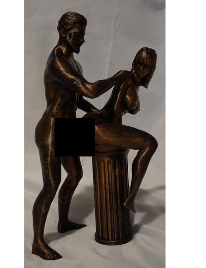 Female, Male, Seated - Sculpture and Tabletop Decoration Statue