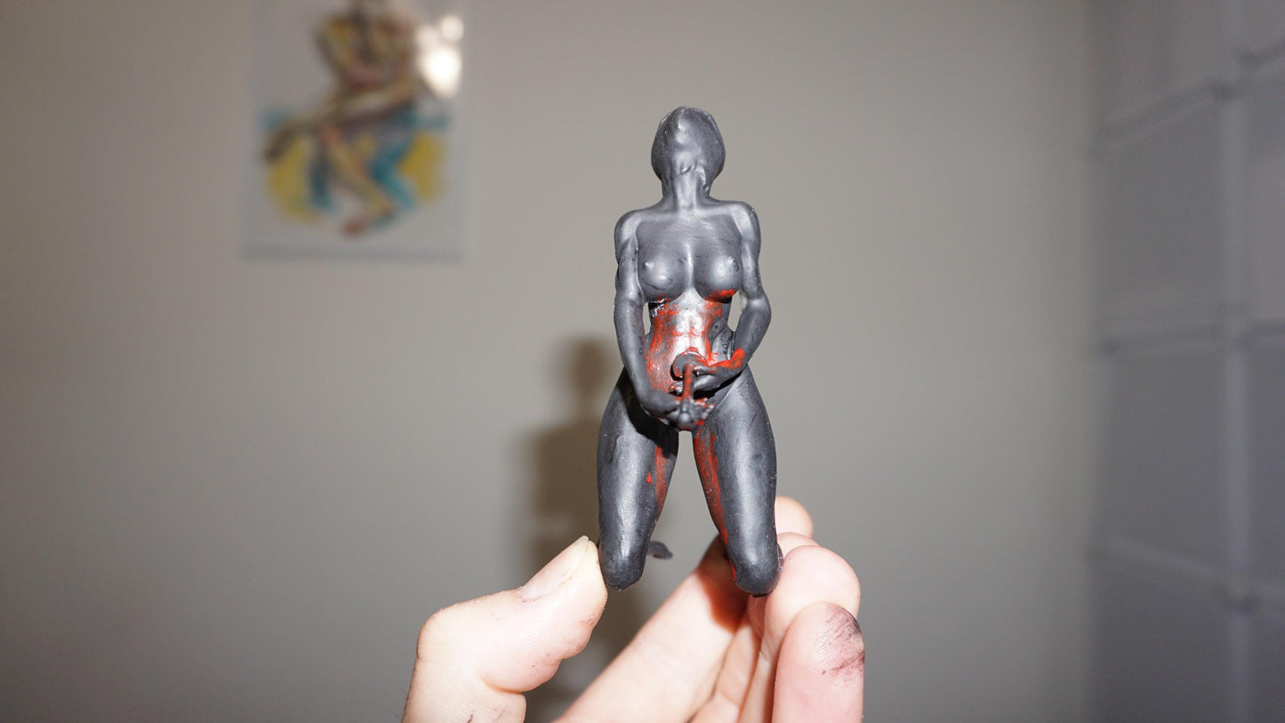 Bloody Seppuku – Ninja Statue Abstract art