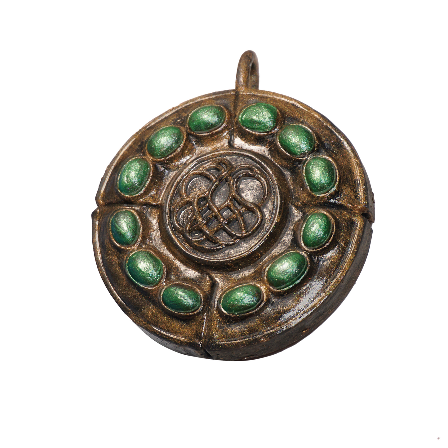 Viridian amber Talisman 2 Jewelry piece