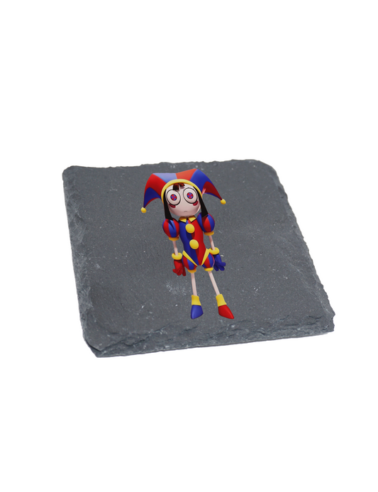 Pomni Slate Coaster Resin Print