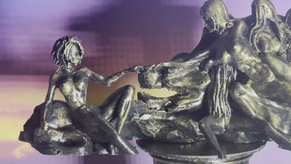 Michelangelo Eve Sculpture, 3D Printed Statue, Glossy Acrylic Finish